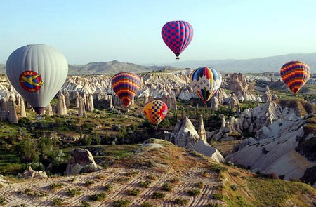 globos sobre Capadocia