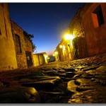 Calles de Colonia del Sacramento en Uruguay